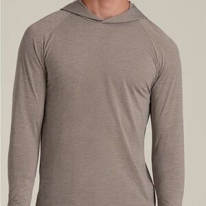 Men's Taupe Long Sleeve Hoodie